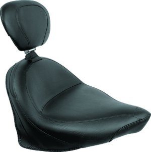 Honda Phantom Two-Piece Motorcycle Seat - Mustang Motorcycle - Wide Touring - Black - `10-`20 Honda Phantom Two-Piece Motorcycle Seat - Mustang Motorcycle - Wide Touring - Black - `10-`20